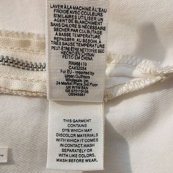 Free People "Livin It Up" Mini Pencil Skirt in White, Size 4 / Small NWT - Picture 10 of 12
